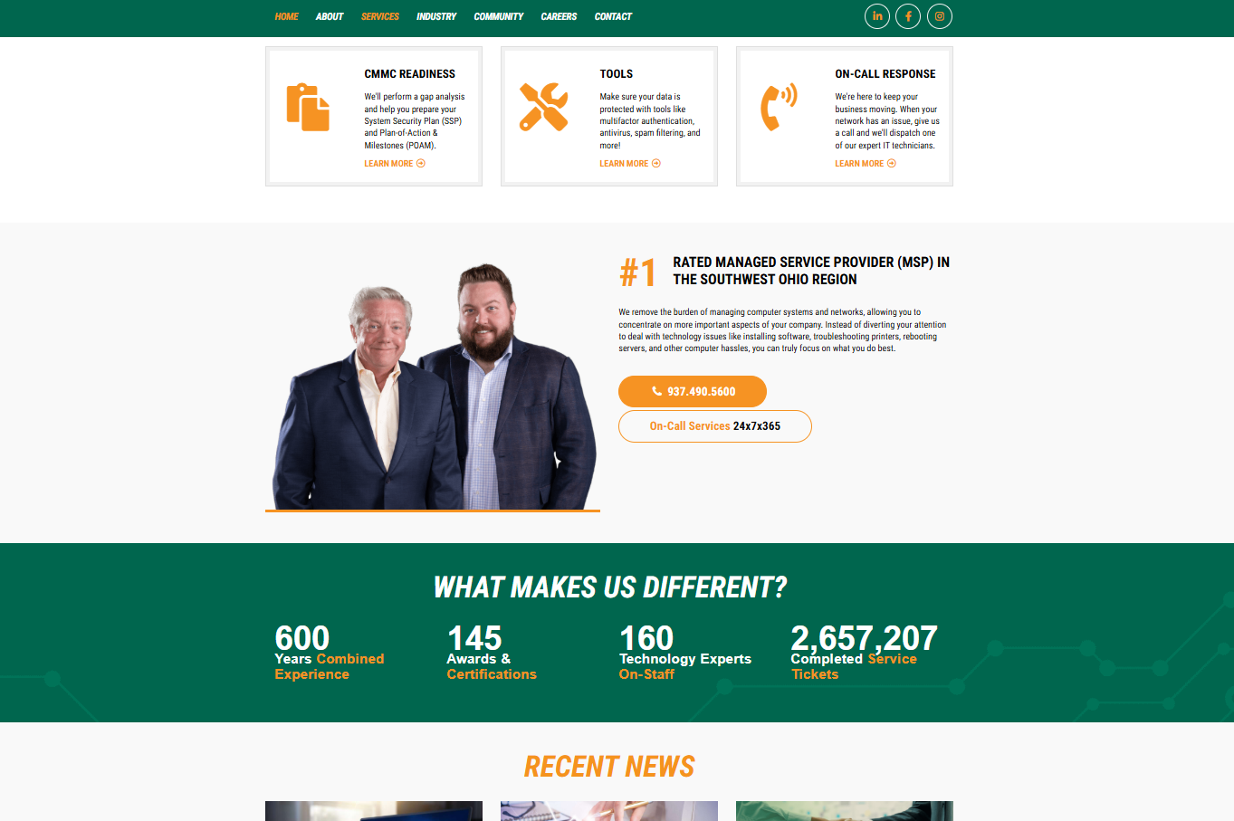 Back To Business I.T. Website, built from scratch by Jessica Rudnicki