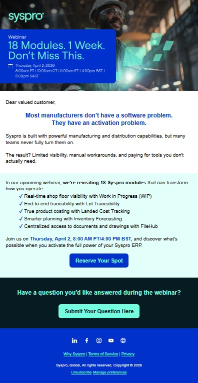 7-day reminder email